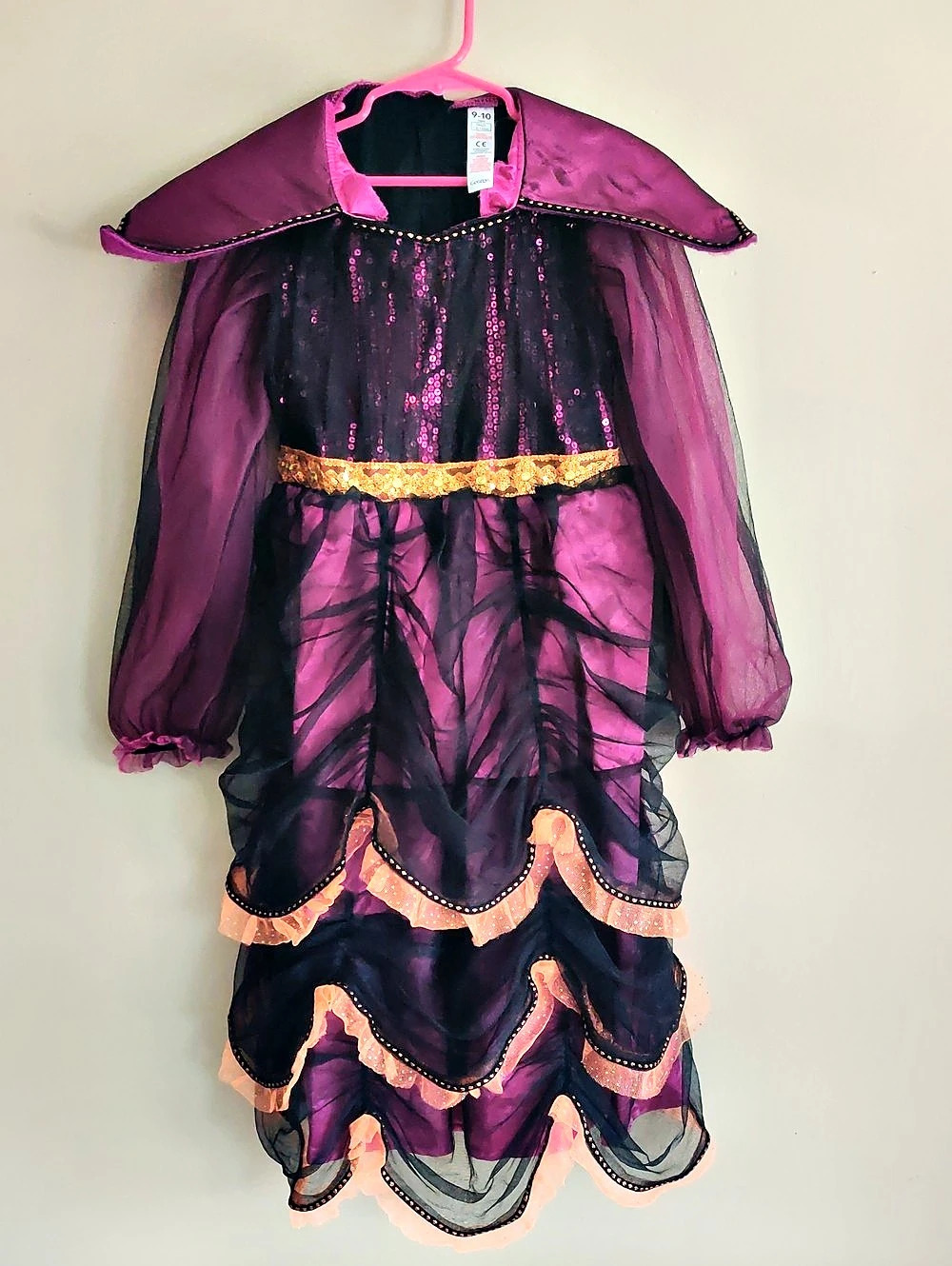 George Girls Halloween Costume Dress Size 9-10